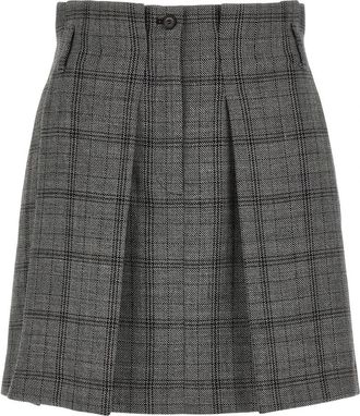 Tela Gaby Rok - Dames - Korte rokken - Grijs - XS - Wol - Rokken