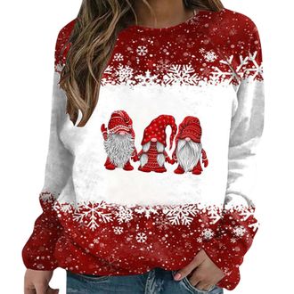 Generic SDERG Christmas Jumper Christmas Dresses for Women Novelty Christmas Jumpers Plus Size Candy Cane Christmas Jumper Christmas Hat Women Christmas Sequi