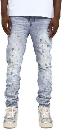 Purple Mono Stars Tuffetage Low Rise Skinny Jeans in Light Indigo at Nordstrom, Size 40