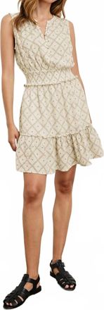 Rails Cindy Grecian-Style Sleeveless Sundress In Ivory Zanzibar