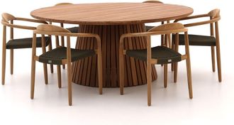 Bellagio la vita attrattiva Bellagio Berbaro/Santa Severina &oslash;180cm dining tuinset 7-delig stapelbaar