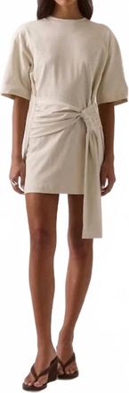 Sovere Delani Mini Tee Dress In Creme