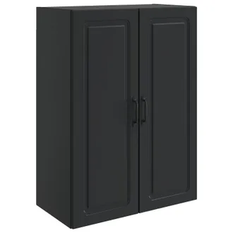 vidaXL Armario De Pared 66 X 34,5 X 90 Cm Madera De Ingenier&iacute;a Negro Vidaxl