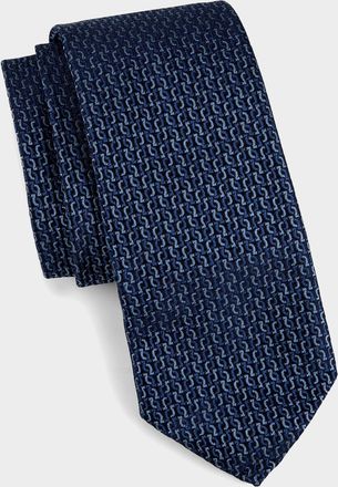 Ferragamo Jacquard Silk Tie