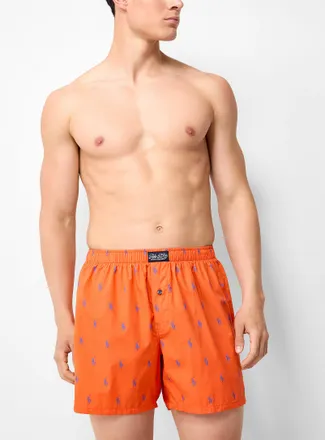 Polo Ralph Lauren Mens Colourful pattern poplin boxer Cotton