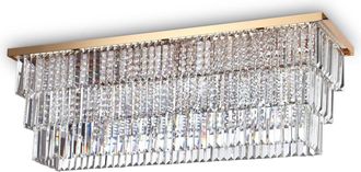 Ideal Lux Ideal Lux - Martinez - L&aacute;mpara De Techo De 8 Luces Dorada