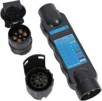 OEM Probador De Enchufes De Remolque, Luces, Herramientas De Diagn&oacute;stico De Circuitos De Cableado (probador De Remolque De 7 Pines + 2 Convertidores 7-13)