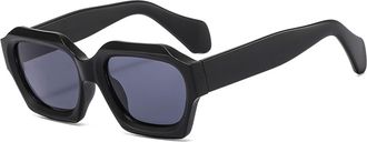 Generic Outdoor Men Sports Sunglasses Commuter Women Vacation Decorative Sun Glasses(Black)