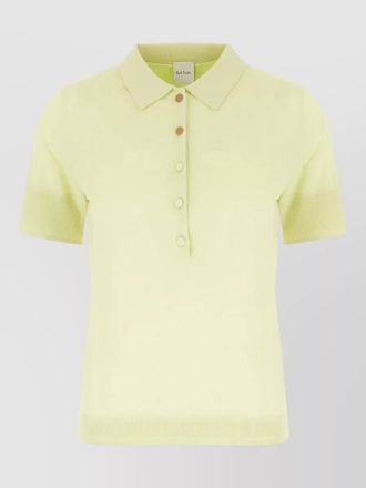 Paul Smith knit top polo collar short sleeves
