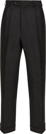 Maison Margiela Pantaloni sartoriali con logo - Nero