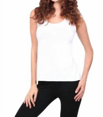 Angel Bra Friendly Tank Top In White