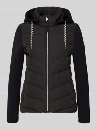 Christian Berg Slim Fit Steppjacke mit gef&uuml;ttertem Stehkragen in Black, Gr&ouml;&szlig;e 36