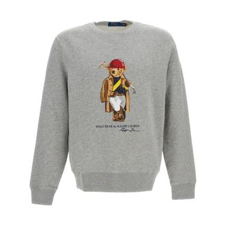 Polo Ralph Lauren Sweatshirts, male, Gray, Size: L Sweatshirts