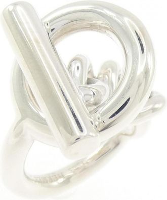 Herm&egrave;s Silver Silver 925 Band Ring (Pre-Owned)