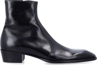 Saint Laurent Black Aurelien Splendor Boots