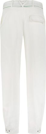 Bottega Veneta Mens Cotton Trousers - White - Size EU 46 (Mens)
