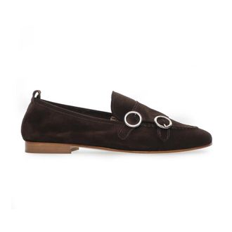 Sangiorgio Loafers, female, Brown, Size: 10 US Double Monk Strap Loafer