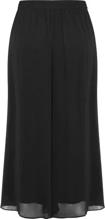 City Chic Skyla Elastic Waist Wide Leg Pants in Black at Nordstrom, Size 18W