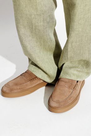 Tod's Leather Loafers, Mens, Brown