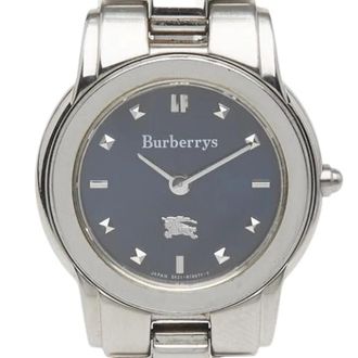 Burberry Pre-owned Watches, female, Blue, Size: ONE SIZE Pre-owned Stainless Steel Watch