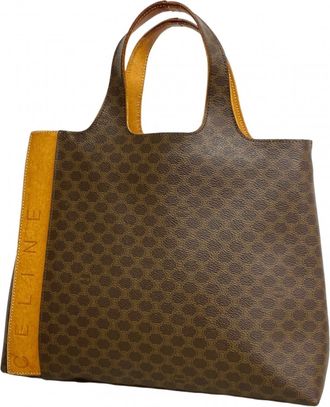 Celine Brown Pvc Tote Bag (Pre-Owned)