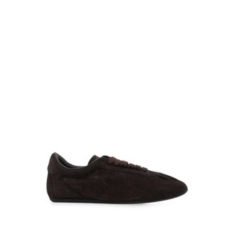 Dolce & Gabbana Schoenen, Dames, Bruin, 40 EU, Su&egrave;de, Soft Ballet Sneakers