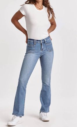 Dear John Denim Louie Mid Rise Bootcut Jeans In Blue