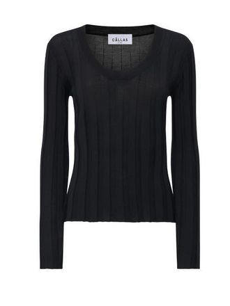 C&acirc;llas Milano Margot Scoop neck sweater in Black at Nordstrom, Size X-Small