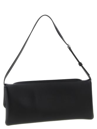 Courr&egrave;ges Womens Cowhide Clutch Black Cow Leather