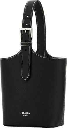 Prada Womens Black Leather Shoulder Bag Nero Borse A Mano