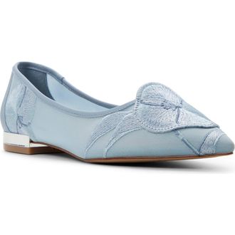 Ted Baker Ella Mae Pointed Toe Flat in Slate Blue at Nordstrom, Size 7.5