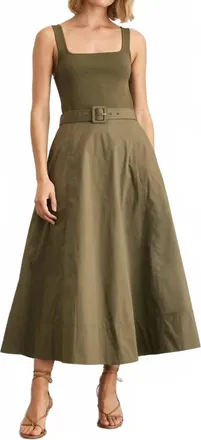 Tanya Taylor Womens Carmen Dress In Fern