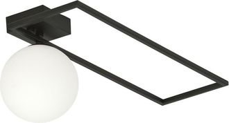 Wonderlamp Plafón de techo estilo moderno con estructura de metal y 1 esfera