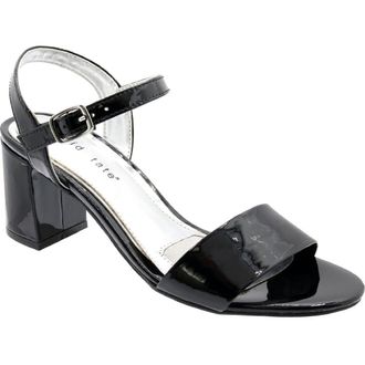 David Tate Ageless Ankle Strap Sandal in Black Patent at Nordstrom Rack, Size 10.5