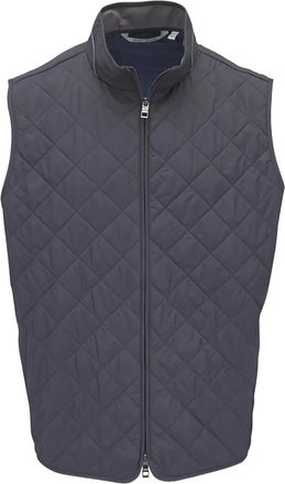 Peter Millar Gilet Essex trapuntato - Grigio