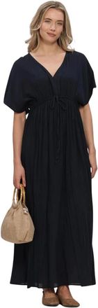 By-Bar Amsterdam Kleedjes, Dames, Blauw, ONE Size, Katoen, Lange Jurk