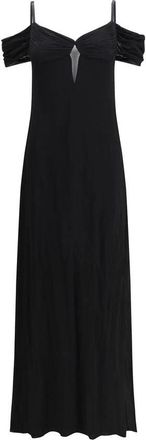 Saint Laurent Dames, Jurken, Zwart, Maat: 2XS Zijde