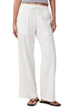 Cotton On Womens Haven Wide Leg Pant in White at Nordstrom, Size 10