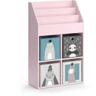 Vicco Estanter&iacute;a Infantil Luigi, Rosa, 72 X 114.2 Cm Con 4 Cajones Plegables