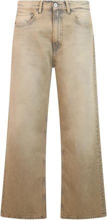 Our Legacy Jeans met wijde pijpen - Heren - Loose Fit Jeans - Beige - W31 - Katoen - Jeans
