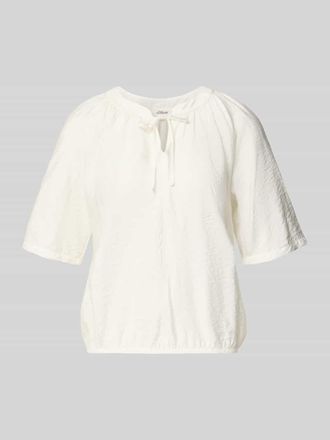 s.Oliver Red Label Relaxed Fit Blusenshirt aus Viskose-Mix in Ecru, Gr&ouml;&szlig;e 38