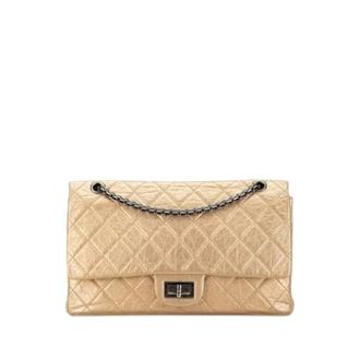 Chanel Pre-owned Vintage Double Flap Schoudertas - Dames - Pre-owned - Geel - Maat: ONE Size Leer