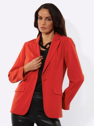 Cr&eacute;ation L Jackenblazer CREATION L Blazer, Damen, Gr. 36, rot, 63% Polyester, 34% Viskose, 3% Elasthan, Blazer Jackenblazer