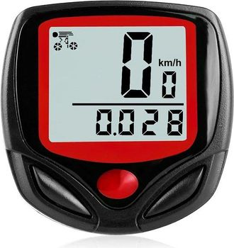 OEM Veloc&iacute;metro Inal&aacute;mbrico Para Bicicleta, Pantalla Lcd, Sensor De Velocidad, Negro