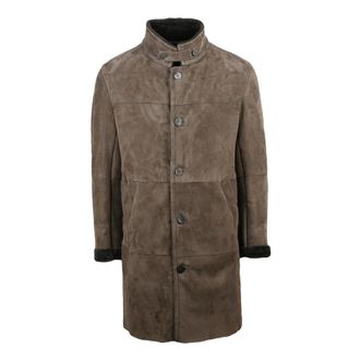 Gimos Sherling Jas - Heren - Mantel - Bruin - L - Leer - Jassen
