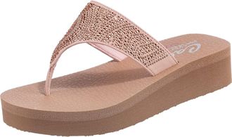Skechers Vinyasa Stone Candy Womens Flat Sandals Blush 8 UK