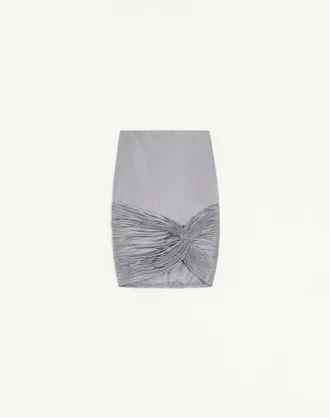 Valentino Cady Satin Skirt Wo