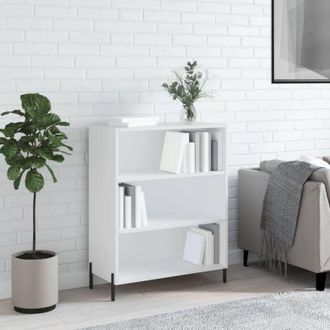 vidaXL vidaXL Scaffale Bianco 69,5x32,5x90 cm in Legno Multistrato