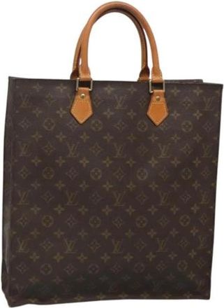 Louis Vuitton Tweedehands Canvas Louis Vuitton tassen - Dames - Vintage Shopper - Bruin - ONE Size - Leer - Vintage
