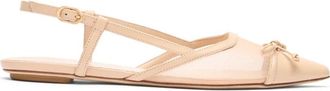 Stuart Weitzman Kitty Slingback - Dames - Ballerinas - Beige - 36 EU - Schoenen